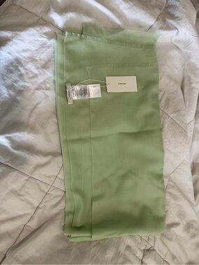 VINCE Green Lightweight Cashmere Scarf